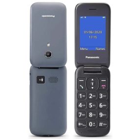   Panasonic összecsukható kártyafüggetlen mobiltelefon (szürke)
