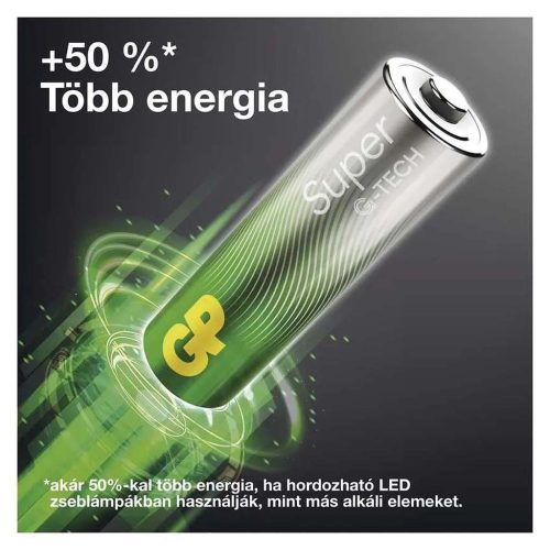 GP 24db Super G-Tech alkáli elem+hordozható kézi ventilátor (12xAA+12xAAA)