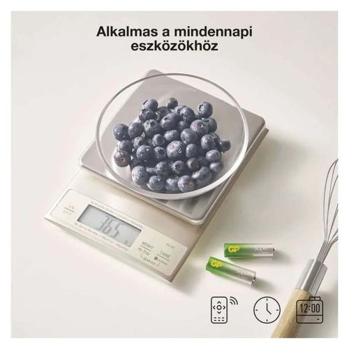 GP 24db Super G-Tech alkáli elem+hordozható kézi ventilátor (12xAA+12xAAA)