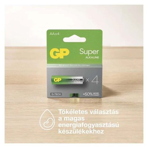 GP 24db Super G-Tech alkáli elem+hordozható kézi ventilátor (12xAA+12xAAA)