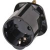 Brennenstuhl utazó adapter (Schuko aljzat, UK dugó) fekete