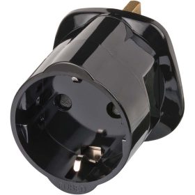 Brennenstuhl utazó adapter (Schuko aljzat, UK dugó) fekete