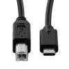 USB 2.0 C-B összekötő kábel fekete 1.0m