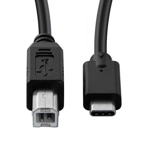 USB 2.0 C-B összekötő kábel fekete 1.0m