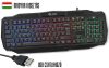 Nedis Gaming Keyboard with LED illumination gamer billentyűzet (fekete, US)