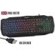 Nedis Gaming Keyboard with LED illumination gamer billentyűzet (fekete, US)
