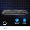 Nedis Gaming Keyboard with LED illumination gamer billentyűzet (fekete, US)