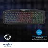 Nedis Gaming Keyboard with LED illumination gamer billentyűzet (fekete, US)