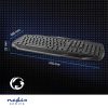 Nedis Gaming Keyboard with LED illumination gamer billentyűzet (fekete, US)