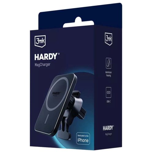 3mk Hardy MagCharger mágneses autós vezeték nélküli mobiltöltő szellőzőre