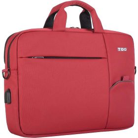 TOO 15.6" burgundivörös USB portos laptop táska