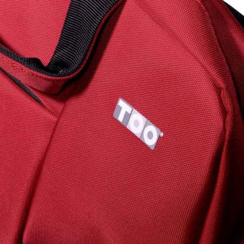 TOO 15.6" burgundivörös USB portos laptop táska