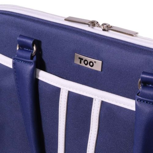 TOO 15.6" sötétkék-fehér női laptop táska