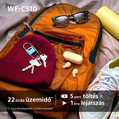 Sony WF-C510 TWS Bluetooth fülhallgató pár (fehér)
