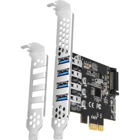 Axagon 4x USB 3.0 USB-A aljzatos PCI-Express I/O kártya