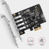 Axagon 4x USB 3.0 USB-A aljzatos PCI-Express I/O kártya
