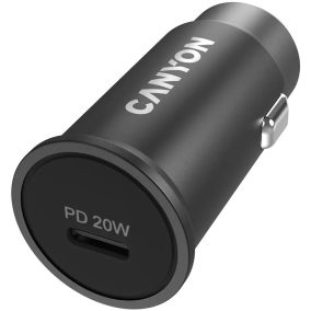 Canyon PD 20W autós USB gyorstöltő 1db aljzattal (USB-C)