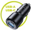Mobile Origin 60W autós USB gyorstöltő (USB-A + USB-C) PD3.0 QC3.0