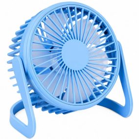   Lifetime Air Table Fan 13cm asztali ventilátor, USB tápellátás, ki/bekapcsolóval, kék vagy fehér színben