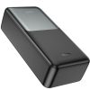 Hoco 30000mAh Intelligence Balance Power Bank, hordozható akkumulátor (PD 20W, 25.5W, fekete)