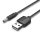 USB DC töltő kábel (USB-A dugó / 3.5x1.0mm DC dugó) 0.5m