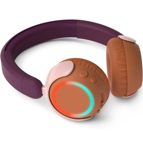 Philips Bluetooth Kids Headphones Magenta hangerőkorláttal rendelkező fejhallgató gyermekek számára