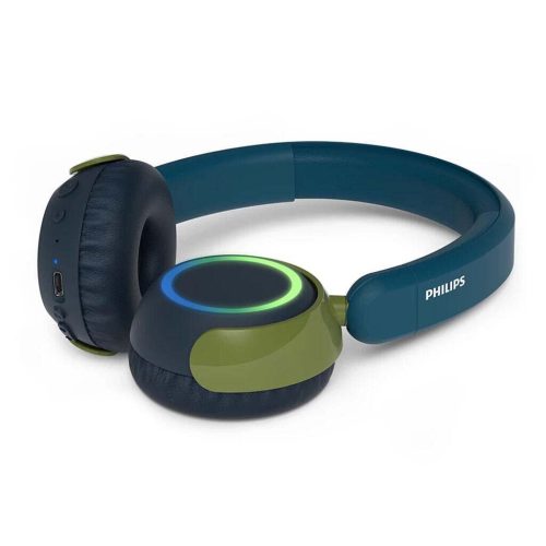 Philips Bluetooth Kids Headphones Blue hangerőkorláttal rendelkező fejhallgató gyermekek számára