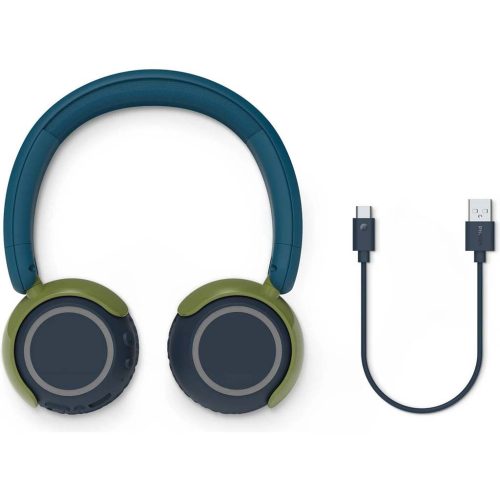 Philips Bluetooth Kids Headphones Blue hangerőkorláttal rendelkező fejhallgató gyermekek számára
