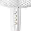 Nordic Home 40cm álló ventilátor, oszcilláló, 3 sebesség fokozat, dönthető, fehér