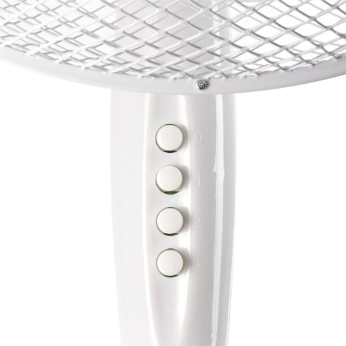 Nordic Home 40cm álló ventilátor, oszcilláló, 3 sebesség fokozat, dönthető, fehér