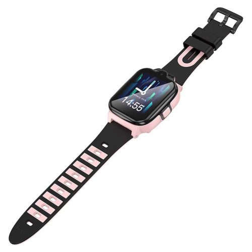 Hoco 4G SIM GPS CAM okosóra hívás funkcióval gyermekek számára (pink)