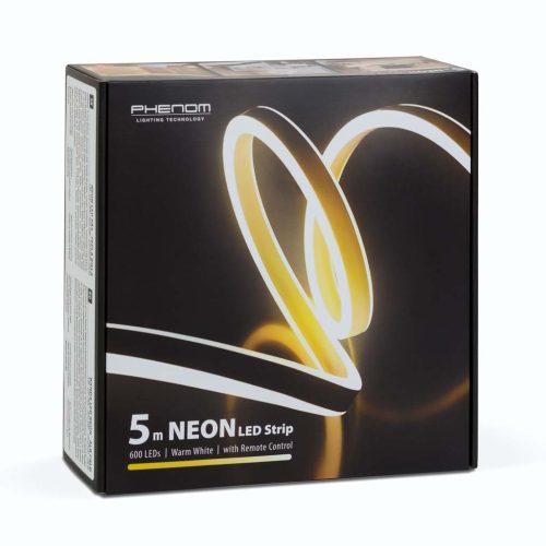 NEON LED szalag - melegfehér - 5 m - 220-240V - 2835 SMD - 120 LED/m - 6W/m