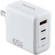 AData 65W GaN USB Charger 3db USB aljzattal, amerikai (USA) utazó töltő (1x USB-A + 2x USB-C)