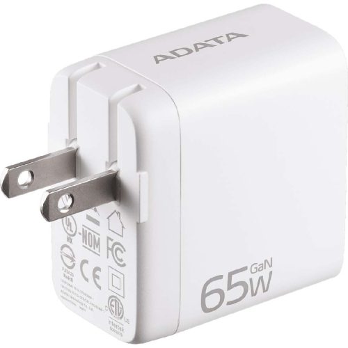 AData 65W GaN USB Charger 3db USB aljzattal, amerikai (USA) utazó töltő (1x USB-A + 2x USB-C)