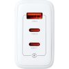 AData 65W GaN USB Charger 3db USB aljzattal, amerikai (USA) utazó töltő (1x USB-A + 2x USB-C)