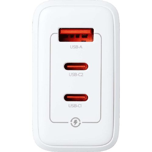 AData 65W GaN USB Charger 3db USB aljzattal, amerikai (USA) utazó töltő (1x USB-A + 2x USB-C)