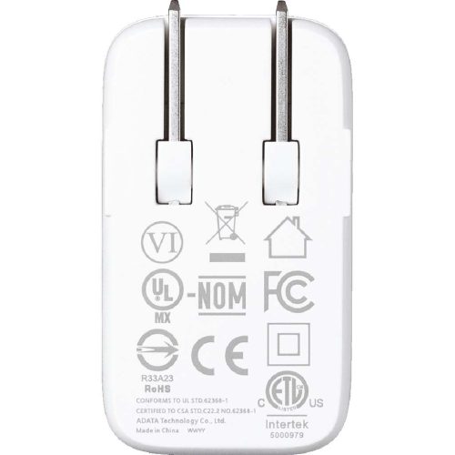 AData 65W GaN USB Charger 3db USB aljzattal, amerikai (USA) utazó töltő (1x USB-A + 2x USB-C)
