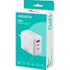 AData 65W GaN USB Charger 3db USB aljzattal, amerikai (USA) utazó töltő (1x USB-A + 2x USB-C)