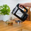 Huslog duplafalú üveg vízforraló vízkőszűrővel, 1.7 liter, 2200W