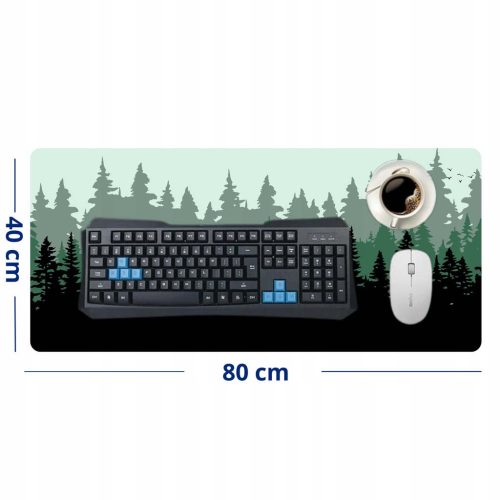 Gembird Forest Mouse Pad XL egérpad (800x400x3mm)