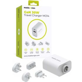   Mobile Origin GaN 30W Travel Charger hálózati USB utazó gyorstöltő 4db aljzattal (USB-A+USB-C)