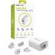 Mobile Origin GaN 30W Travel Charger hálózati USB utazó gyorstöltő 4db aljzattal (USB-A+USB-C)