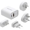 Mobile Origin GaN 30W Travel Charger hálózati USB utazó gyorstöltő 4db aljzattal (USB-A+USB-C)