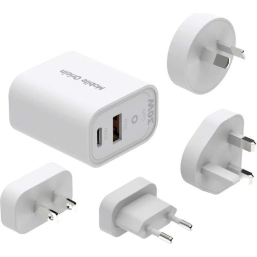 Mobile Origin GaN 30W Travel Charger hálózati USB utazó gyorstöltő 4db aljzattal (USB-A+USB-C)