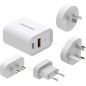   Mobile Origin GaN 30W Travel Charger hálózati USB utazó gyorstöltő 4db aljzattal (USB-A+USB-C)