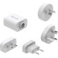   Mobile Origin GaN 30W Travel Charger hálózati USB utazó gyorstöltő 4db aljzattal (USB-A+USB-C)