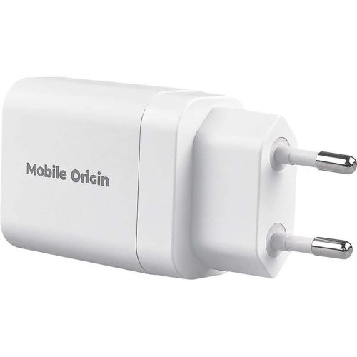 Mobile Origin GaN 30W Travel Charger hálózati USB utazó gyorstöltő 4db aljzattal (USB-A+USB-C)