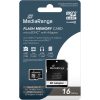 Mediarange 16GB Class10 micro SD memóriakártya + normál SD adapter