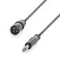   Jack-XLR kábel, minőségi, réz, szilikon, 1.5m (1x 6.3mm sztereó jack apa - 1x 3p. XLR anya)