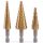Handy Step Drill Bit Set 3db-os HSS lépcsős fúrószár készlet fémhez 4-20mm